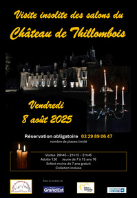 Visite insolite des salons du château de Thillombois