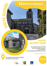 Journées européennes du patrimoine : visite guidée à Hattonchâtel