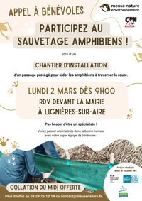 Sauver les amphibiens
