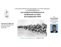 Conférence : Les combats de Nubécourt et de Beauzée-sur-Aire du 6 septembre 1914