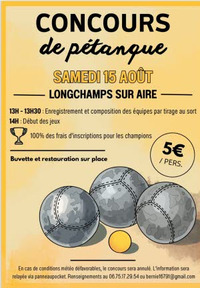 Concours de pétanque