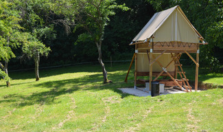 Cabane-tente perchée camping du bois joli - Saint-Maurice-sous-les-Côtes