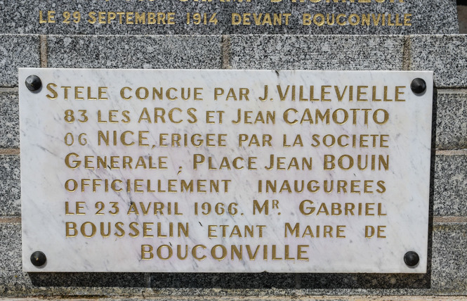 Stèle de Jean Bouin 3 - Bouconville-sur-Madt