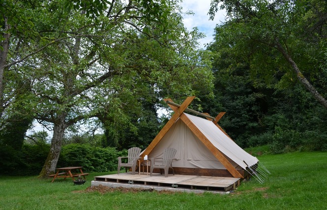 Cabane tente camping du bois joli 1 - Saint-Maurice-sous-les-Côtes